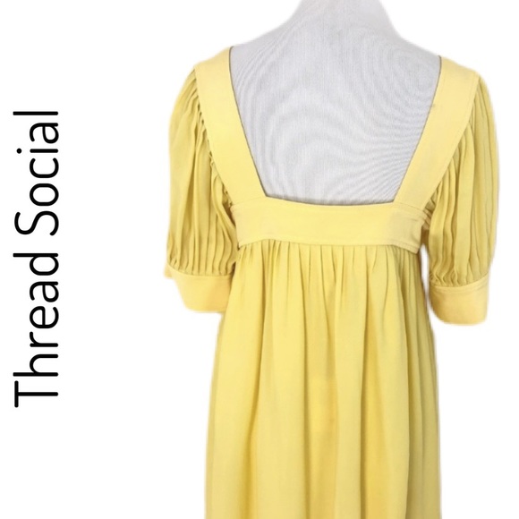 NWT Thread Social Yellow Lined Mini-Square Neck🔥 - Picture 8 of 15